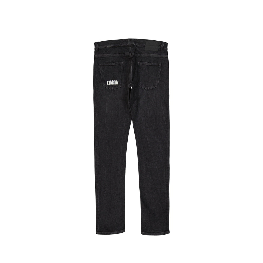 Heron Preston Cotton Denim Slim Jeans Men