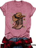 Cowboy boots top women's T-shirt