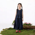 Cowboy set with floral buttons