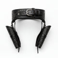 Double Western Holster & Belt 38 357 Cal - Black