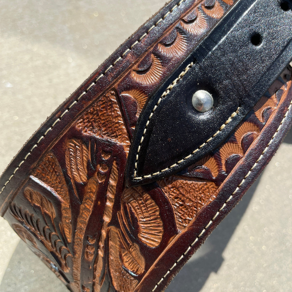 Double Western Holster & Belt 44 45 Cal - Brown